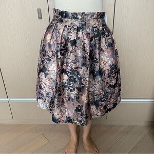 NWT Ted Baker Jacquard Floral A-Line Skirt
